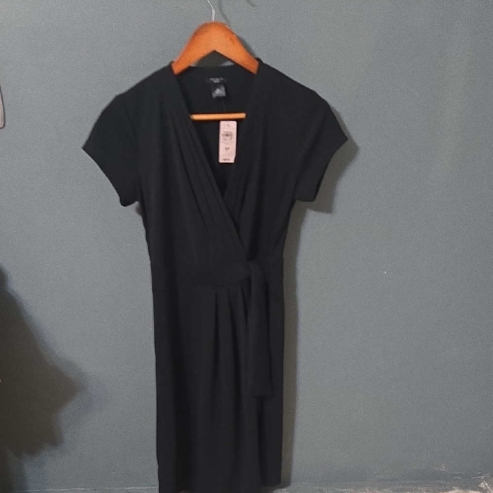 Ann Taylor Classic Black Midi Dress